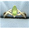 Image 1 : Peridot & Diamond Ring