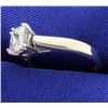 Image 2 : Certified 1ct Radiant Solitaire Engagement Ring