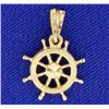 Image 1 : Ship Wheel Pendant or Charm
