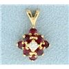 Image 1 : Ruby & Diamond Pendant