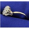 Image 2 : 1 ct TW Antique Diamond Flower Ring
