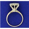 Image 3 : 1 ct TW Antique Diamond Flower Ring