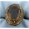 Image 1 : Antique 14ct Smokey Quartz Ring