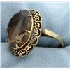Image 2 : Antique 14ct Smokey Quartz Ring