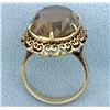 Image 3 : Antique 14ct Smokey Quartz Ring