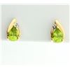 Image 1 : Peridot & Diamond Earrings