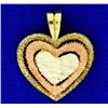 Image 1 : Tri Color Heart Pendant