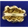 Image 4 : Antique Diamond & Gold Flower Ring