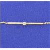 Image 2 : 9 5/8 Inch Diamond Anklet