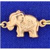 Image 2 : 7 3/4 Inch Elephant Bracelet