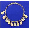 Image 1 : 7 1/4 Inch Elephant Bracelet