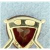 Image 2 : Ruby-Red Spinel & Diamond Pendant