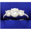 Image 1 : 2 Carat TW Three Stone Diamond Ring