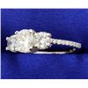 Image 2 : 2 Carat TW Three Stone Diamond Ring