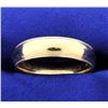 Image 1 : 6mm wide Beaded Edge Gold Band