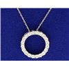 Image 1 : Diamond Circle Pendant