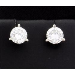 3/4 Carat TW Diamond Stud Earrings in Platinum