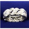 Image 2 : Platinum 1.08 ct Diamond 8mm Band Ring