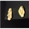 Image 2 : 14K Yellow Gold Nugget Earrings