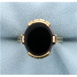 Vintage 8ct Onyx Ring