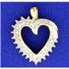 Image 1 : 1/2ct TW Diamond Heart Pendant
