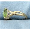 Image 2 : Peridot & Diamond Ring