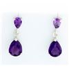 Image 1 : Perfect Pears Amethyst Dangle earrings