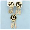 Image 1 : Dream catcher Pendant & Earrings Set