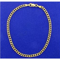 8 3/4 Inch Italian Made Square Bracelet