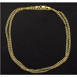 Italian Made 24 1/2 Inch Cuban Link Chain