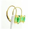 Image 2 : Synthetic Emerald Earrings