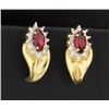 Image 1 : Ruby & Diamond Earrings