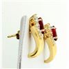 Image 2 : Ruby & Diamond Earrings