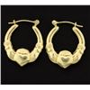 Image 1 : Claddagh Hoop Earrings