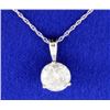 Image 1 : 1.28 carat Diamond Pendant with chain