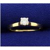 Image 1 : Diamond 1/5 Carat 18k Solitaire Ring