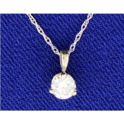 1/3 Carat Diamond Pendant with Chain