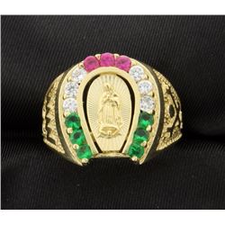 14k "Our Lady" ring