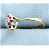 Image 2 : Diamond & Ruby Fashion 14K Ring