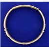 Image 4 : Custom Made 4ct Total Weight Diamond Bangle Bracelet