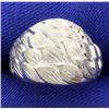 Image 1 : Sterling Silver Feather Ring