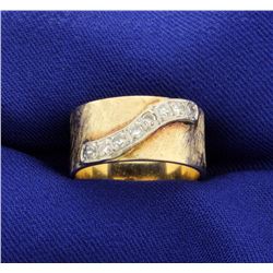 Wide Band with Diamonds