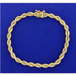 7 1/2 Inch Rope Style Bracelet