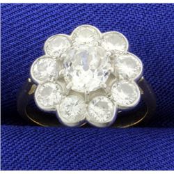 Antique Mine Cut Diamond Ring