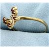 Image 2 : Diamond and Garnet Butterfly Ring