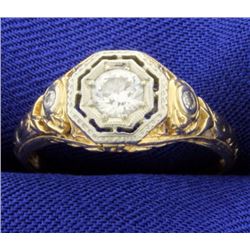 .4ct TW Vintage Diamond Ring