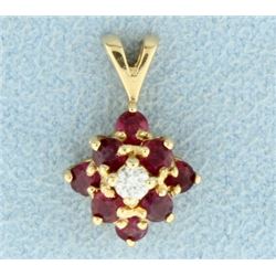 Ruby & Diamond Pendant