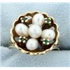 Image 1 : Antique Emerald & Pearl Ring