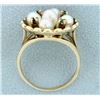 Image 3 : Antique Emerald & Pearl Ring
