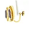 Image 2 : Antique 6ct TW Amethyst Clip On Earrings